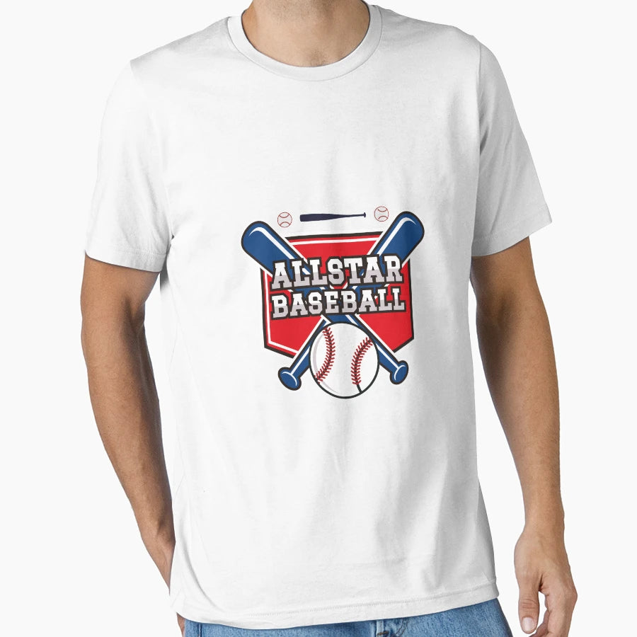 Funny Baseball T-Shirt - Minimalist Print Unisex - T-Shirt, Sweatshirt, Hoodie
