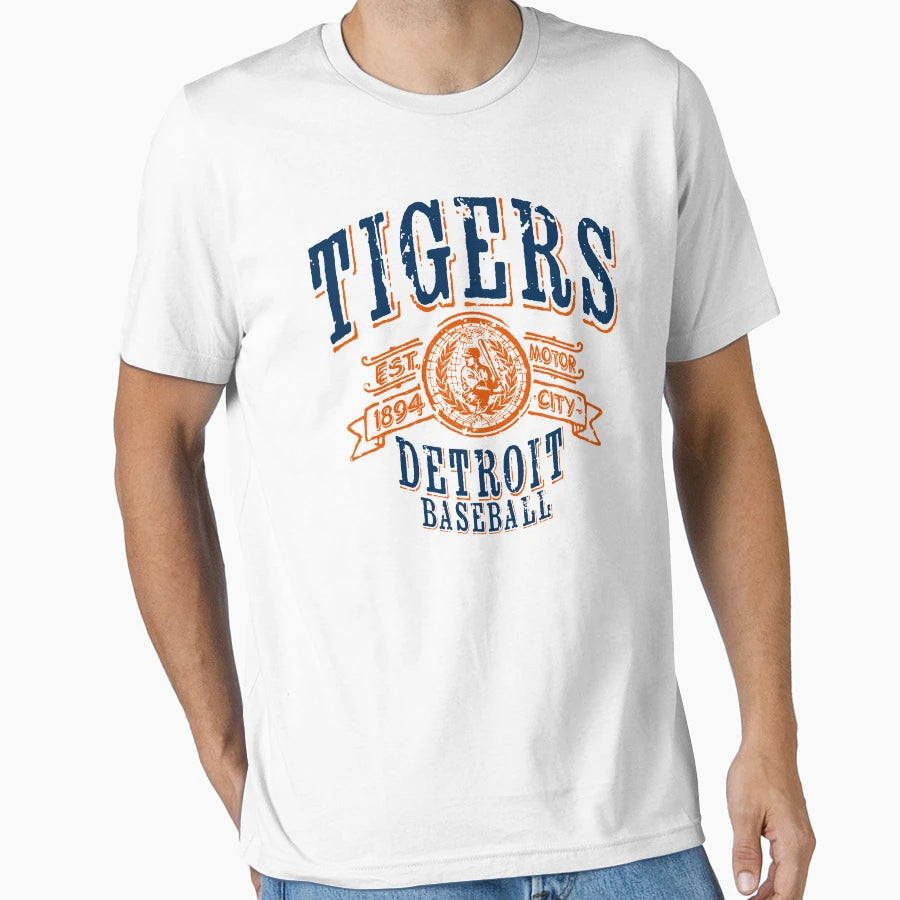 Tigers Baseball T-Shirt - Minimalist Print Men Women - T-Shirt, Sweatshirt, Hoodie