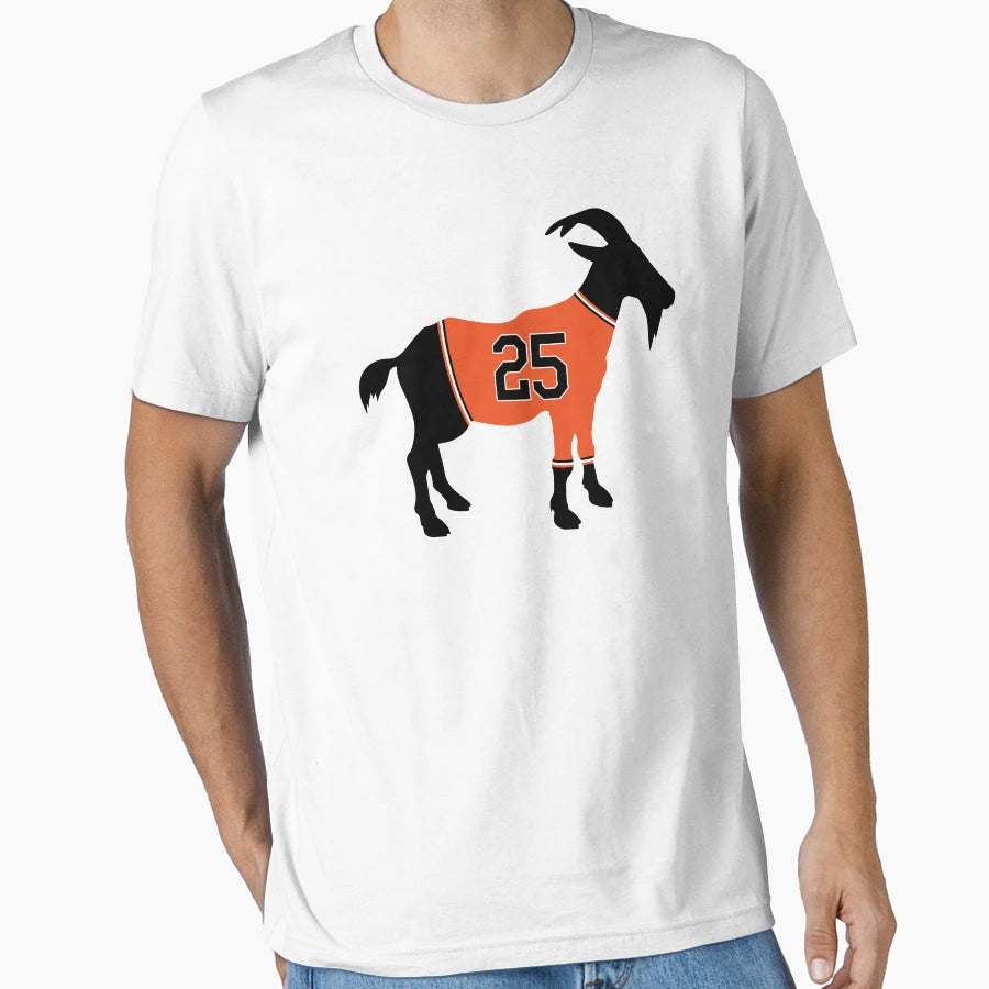 Barry Bonds Goat T-Shirt - Custom Art Print Unisex - T-Shirt, Sweatshirt, Hoodie