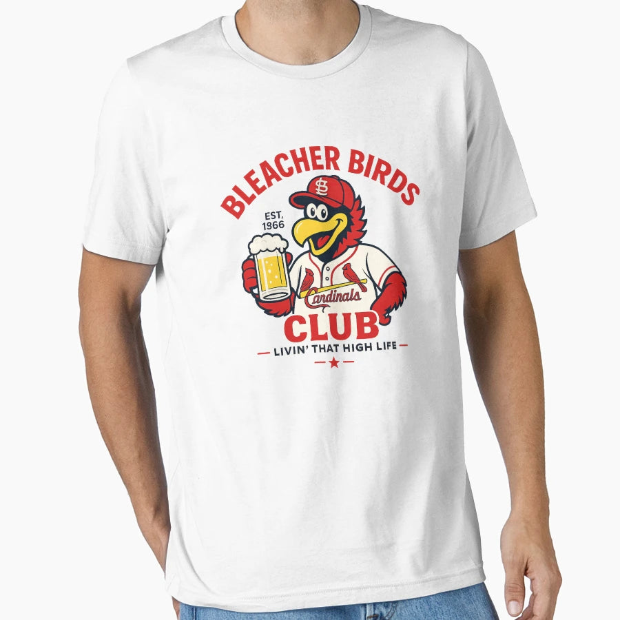 Stl Bleacher Birds Club St Louis T-Shirt - Casual Everyday Wear Unisex - T-Shirt, Sweatshirt, Hoodie