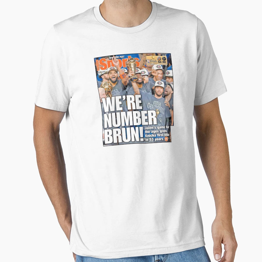 Were Number Brun New York Knicks Nba T-Shirt - Graphic Print for Adults - T-Shirt, Sweatshirt, Hoodie
