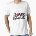 Love Cardinals School Mascot T-Shirt - Unique Graphic for Adults - T-Shirt, Sweatshirt, Hoodie