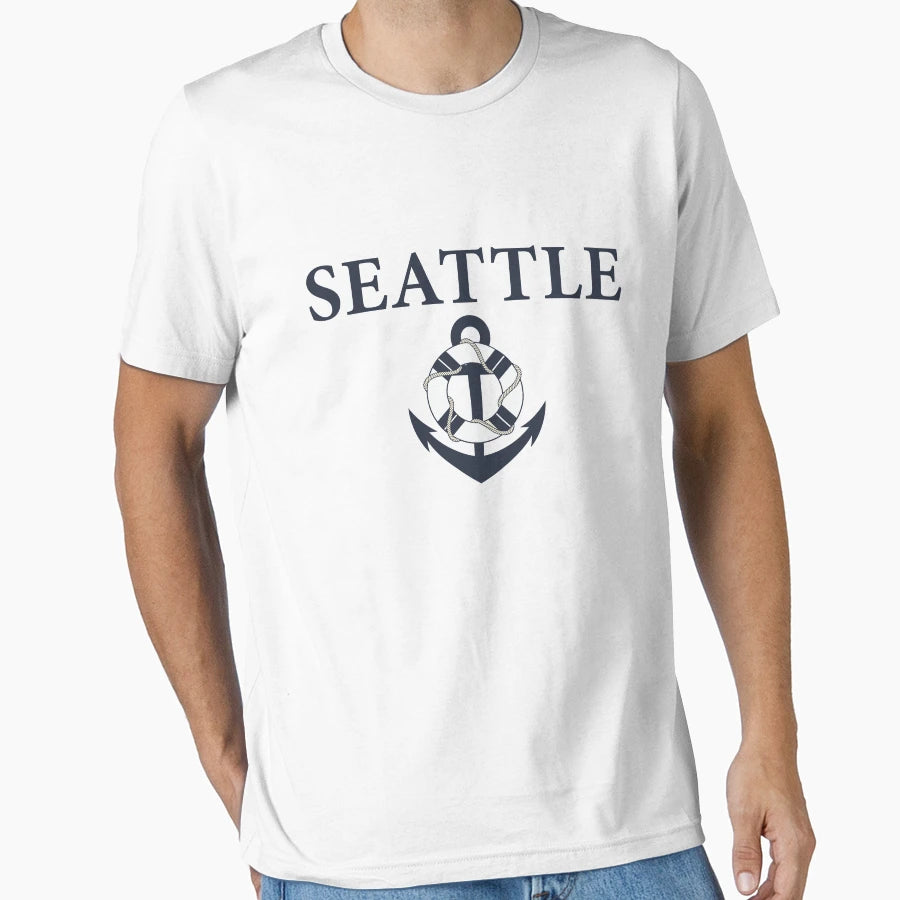 Seattle Marina T-Shirt - Aesthetic Graphic for Adults - T-Shirt, Sweatshirt, Hoodie