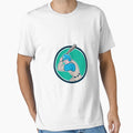 Baseball Player Batting Circle Cartoon T-Shirt - Unique Graphic Unisex - T-Shirt, Sweatshirt, Hoodie