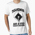Diamonds Are Best Friend Baseball T-Shirt - Custom Art Print Men Women - T-Shirt, Sweatshirt, Hoodie