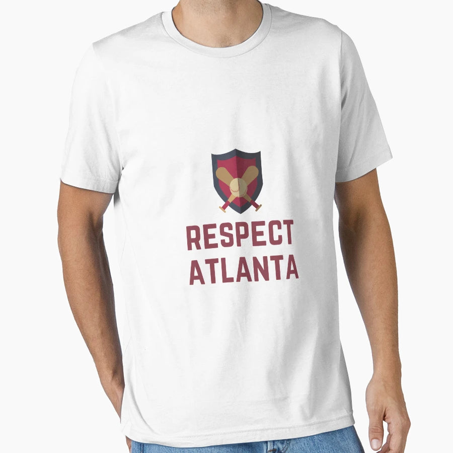 Atlanta Baseball Respect Atlanta T-Shirt - Novelty Apparel for Adults - T-Shirt, Sweatshirt, Hoodie