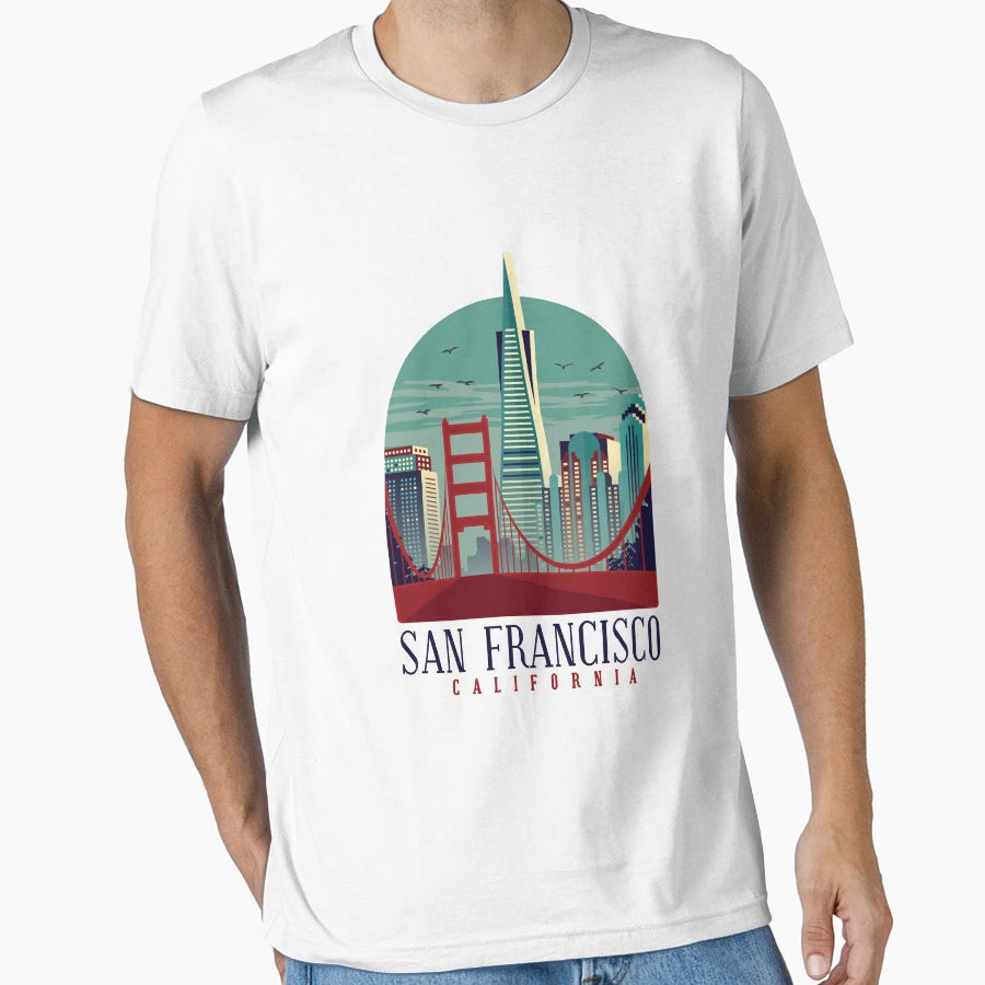 San Francisco California T-Shirt - Aesthetic Graphic Men Women - T-Shirt, Sweatshirt, Hoodie