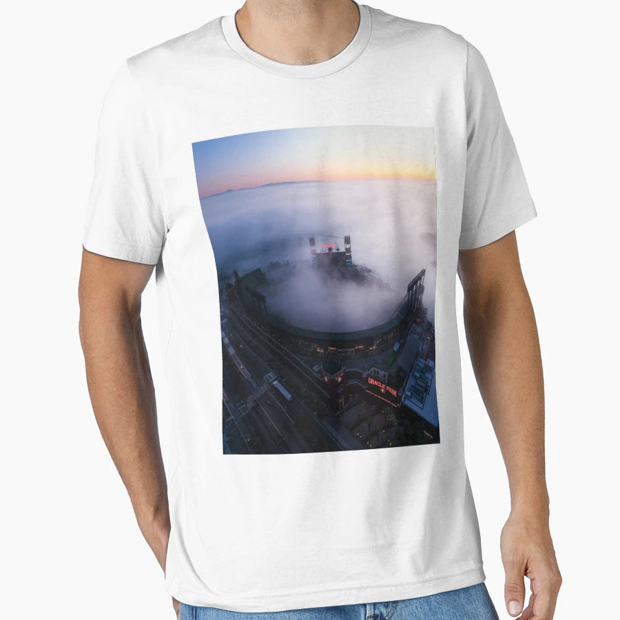 Sunrise Over Oracle Park T-Shirt - Custom Art Print for Adults - T-Shirt, Sweatshirt, Hoodie
