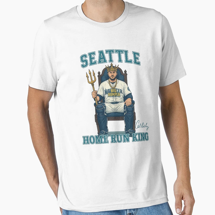 Seattle Home Run King Cal Raleigh Big T-Shirt - Fun Novelty Design Unisex - T-Shirt, Sweatshirt, Hoodie