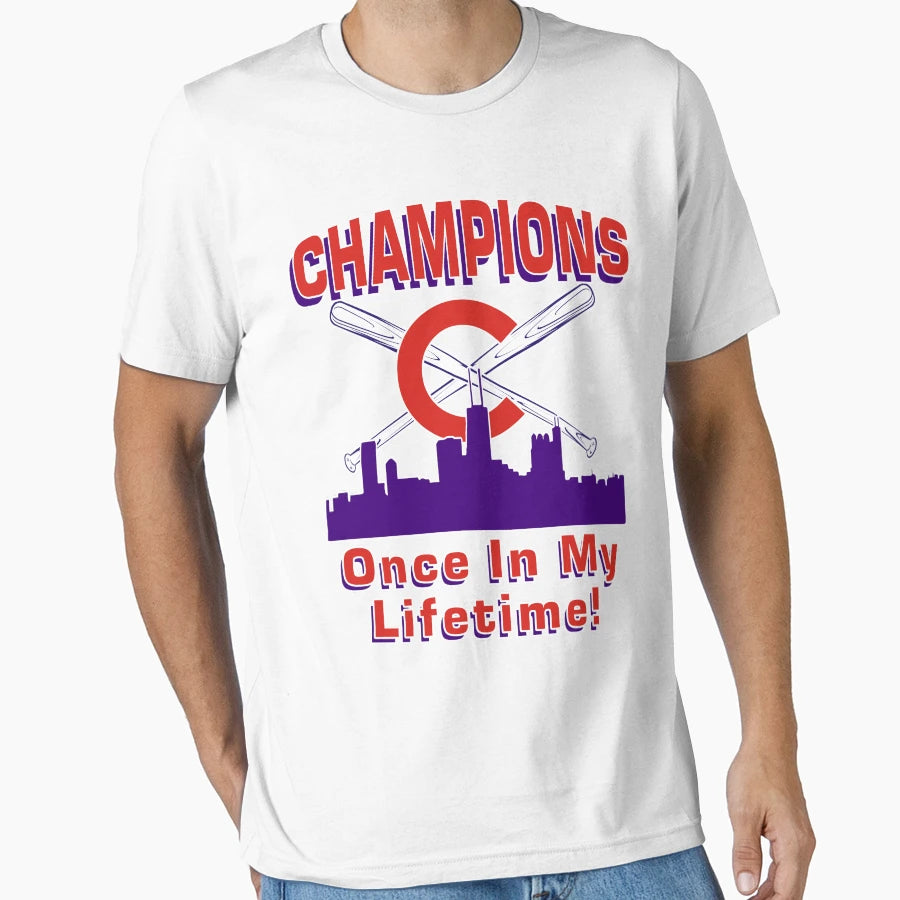 Champions Chicago Once My Lifetime T-Shirt - Trendy Graphic Unisex - T-Shirt, Sweatshirt, Hoodie