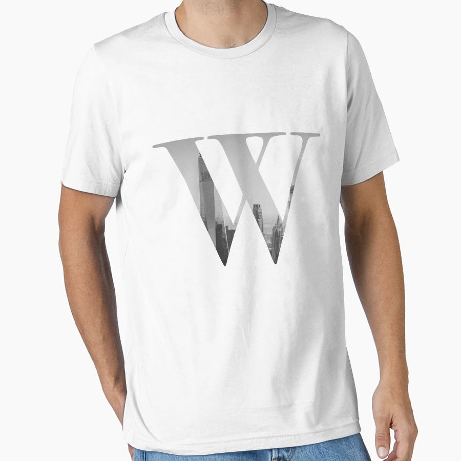 New York Letter W T-Shirt - Aesthetic Graphic Men Women - T-Shirt, Sweatshirt, Hoodie