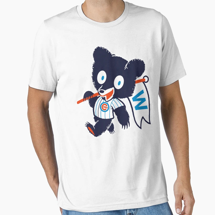 Cubs Win Flag T-Shirt - Custom Art Print Men Women - T-Shirt, Sweatshirt, Hoodie