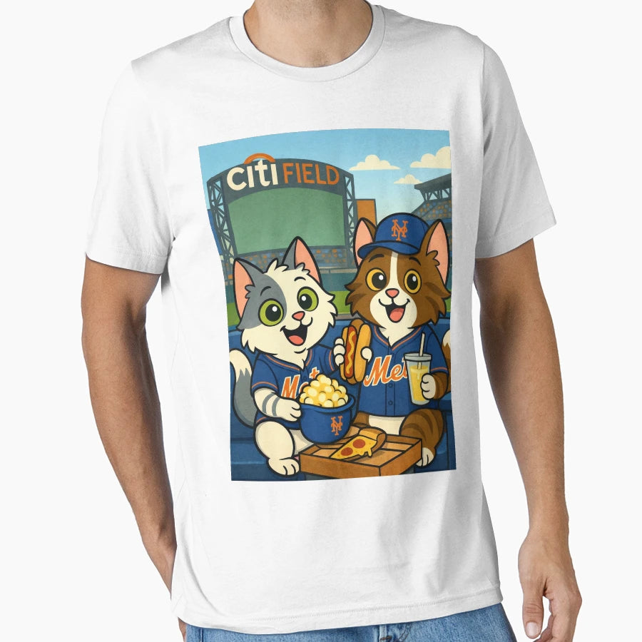 Mets Citi Field Catnaps N Chaos T-Shirt - Minimalist Print Men Women - T-Shirt, Sweatshirt, Hoodie