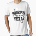 Houston Texas Typography Sports Travel T-Shirt - Unique Graphic Unisex - T-Shirt, Sweatshirt, Hoodie