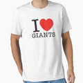 I Love Giants T-Shirt - Novelty Apparel for Adults - T-Shirt, Sweatshirt, Hoodie