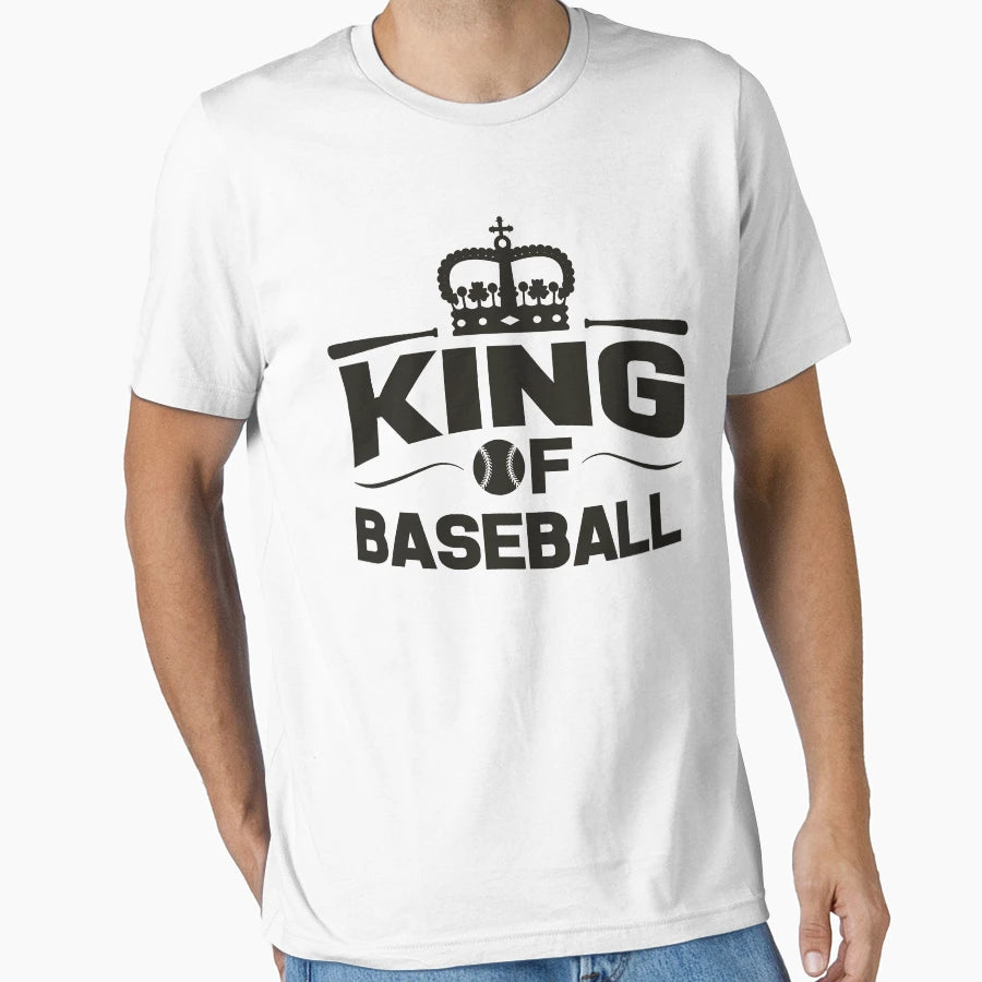 King Baseball T-Shirt - Casual Everyday Wear for Adults - T-Shirt, Sweatshirt, Hoodie