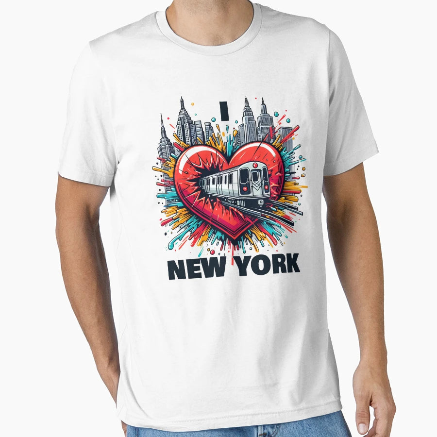 New York Subway Love Nyc Subway Train T-Shirt - Trendy Graphic Men Women - T-Shirt, Sweatshirt, Hoodie