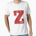 Red Grunge Monogram Letter Z I Am Unique T-Shirt - Streetwear Style Unisex - T-Shirt, Sweatshirt, Hoodie