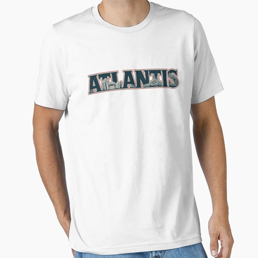 Artistic Atlantis Cityscape T-Shirt - Casual Everyday Wear Men Women - T-Shirt, Sweatshirt, Hoodie