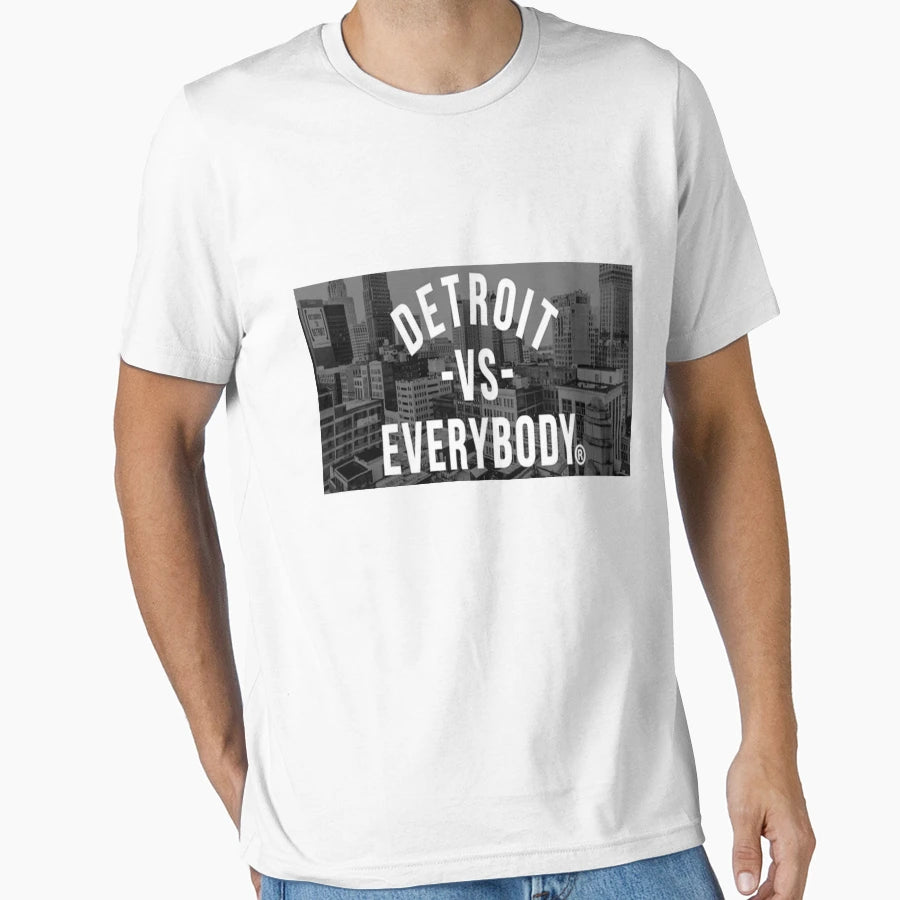 Detroit Vs Everybody T-Shirt - Minimalist Print for Adults - T-Shirt, Sweatshirt, Hoodie