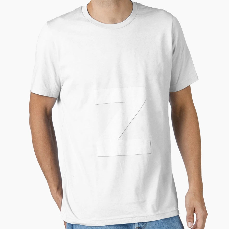 Z White T-Shirt - Graphic Print for Adults - T-Shirt, Sweatshirt, Hoodie