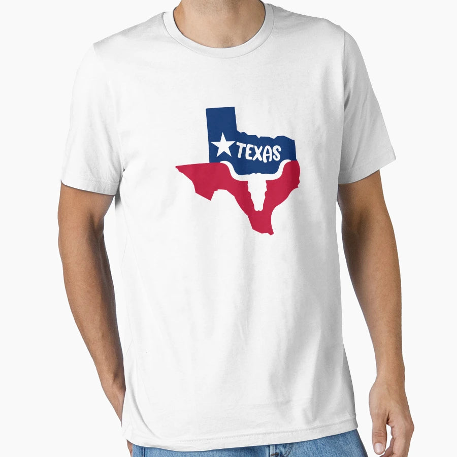 Texas State Gift Souvenir Texas Bull T-Shirt - Custom Art Print for Adults - T-Shirt, Sweatshirt, Hoodie