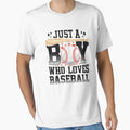 Funny Just Who Loves Baseball American T-Shirt - Novelty Apparel Men Women - T-Shirt, Sweatshirt, Hoodie