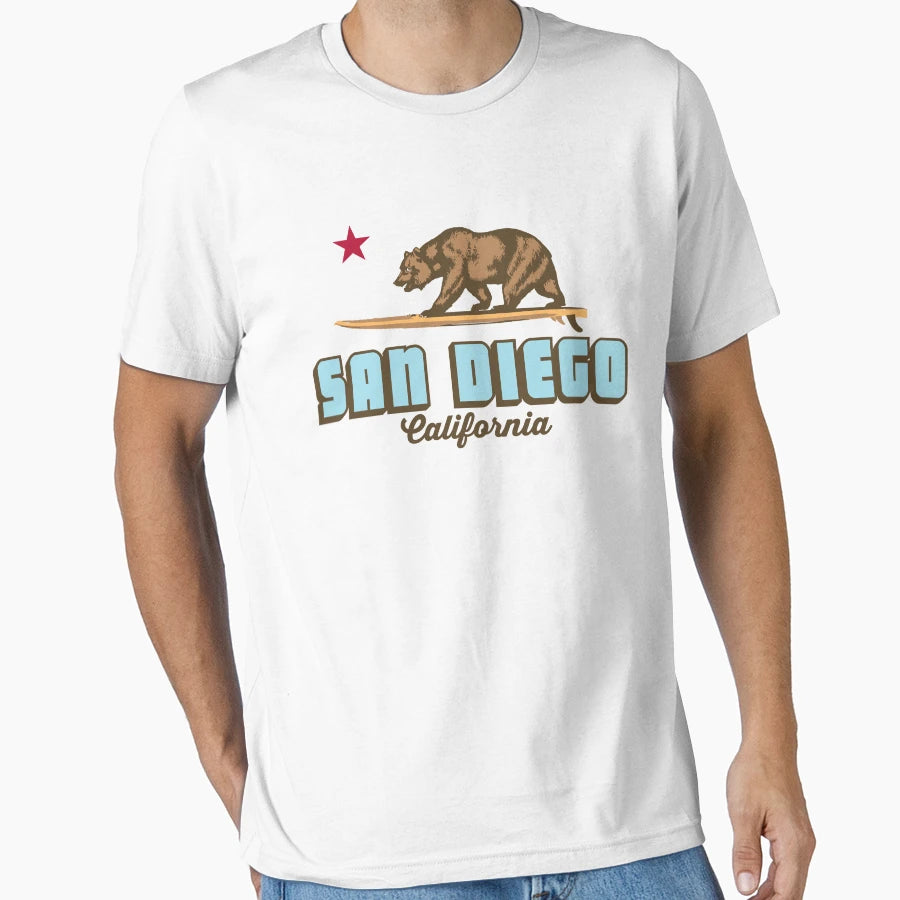San Diego California T-Shirt - Trendy Graphic for Adults - T-Shirt, Sweatshirt, Hoodie