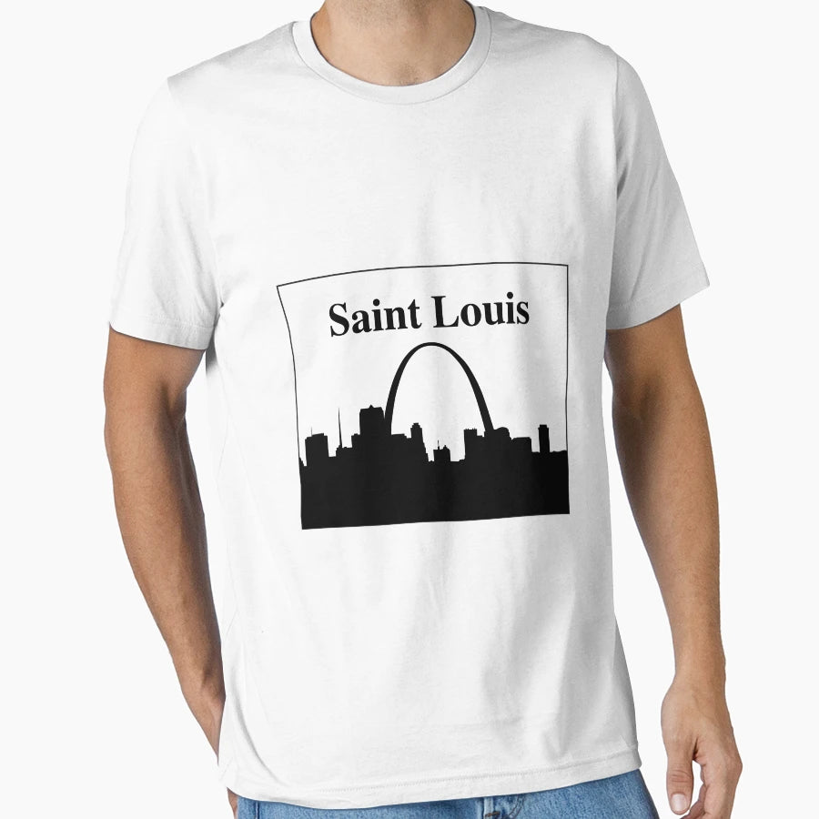 Saint Louis Silhouette T-Shirt - Fun Novelty Design Men Women - T-Shirt, Sweatshirt, Hoodie