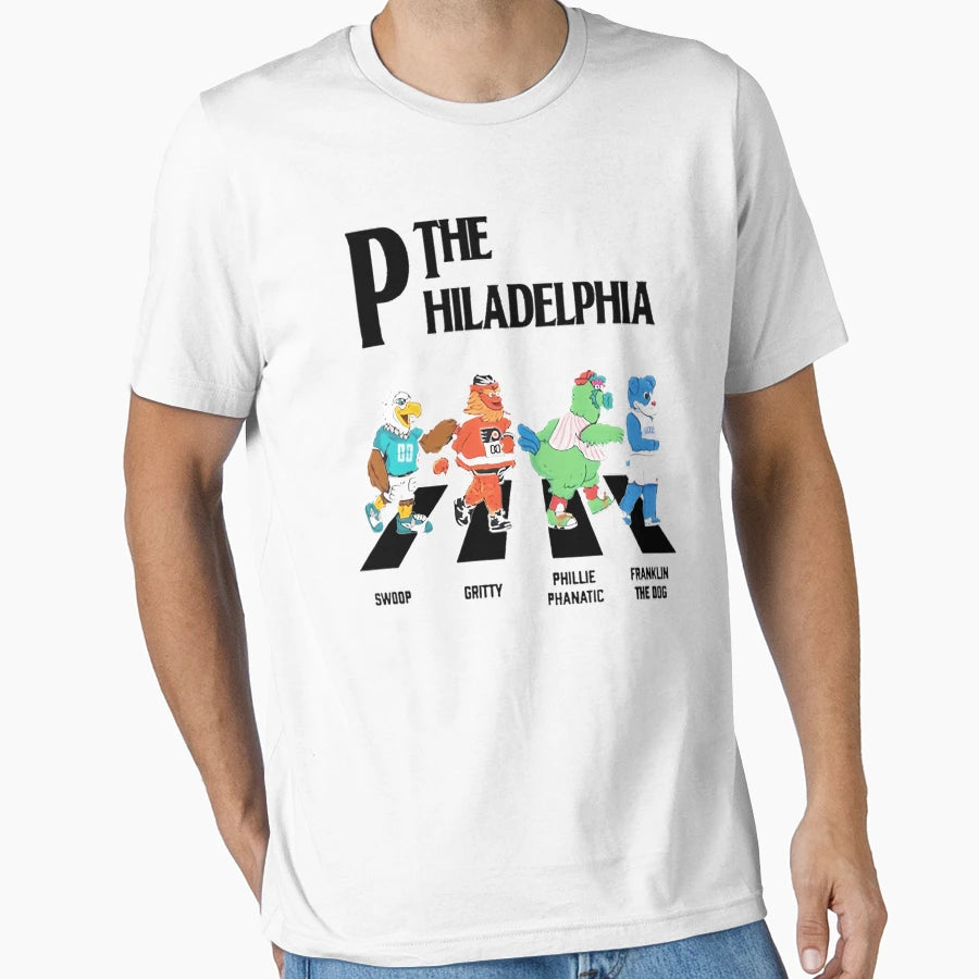 Halloween Philadelphia Team Swoop Gritty T-Shirt - Graphic Print Men Women - T-Shirt, Sweatshirt, Hoodie