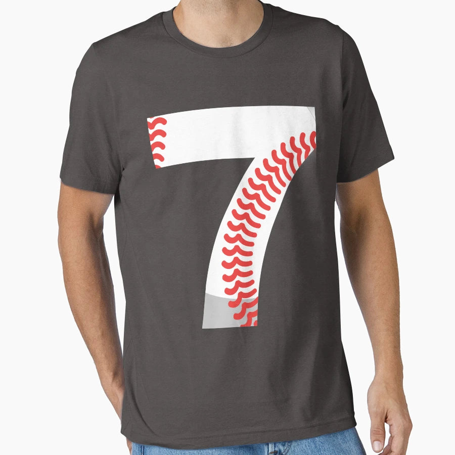Number 7 Baseball 7 T-Shirt - Aesthetic Graphic Men Women - T-Shirt, Sweatshirt, Hoodie