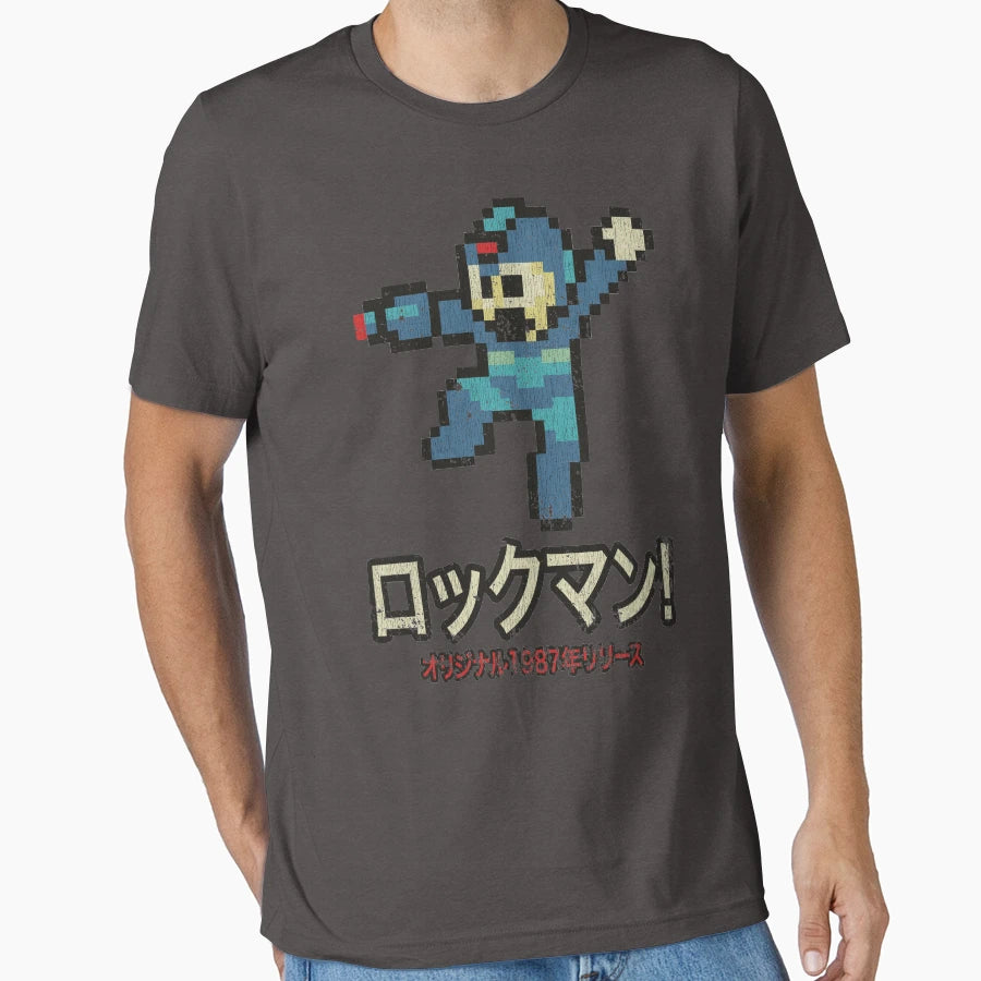 Rockman 1987 Original T-Shirt - Minimalist Print for Adults - T-Shirt, Sweatshirt, Hoodie