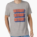 Old School Detroit T-Shirt - Minimalist Print Unisex - T-Shirt, Sweatshirt, Hoodie