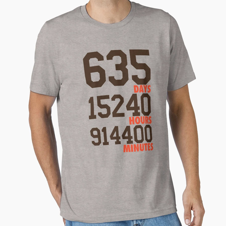 635 Days Brown Orange T-Shirt - Trendy Graphic Men Women - T-Shirt, Sweatshirt, Hoodie