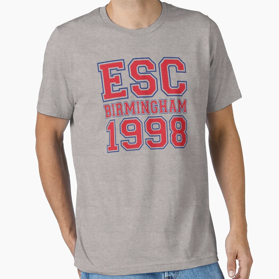 Esc 1998 Birmingham T-Shirt - Minimalist Print Unisex - T-Shirt, Sweatshirt, Hoodie