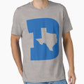 D Texas B Ball Blue Cut Out T-Shirt - Aesthetic Graphic Unisex - T-Shirt, Sweatshirt, Hoodie