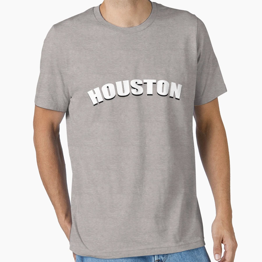 Houston Texas Town 80S 70S City T-Shirt - Casual Everyday Wear for Adults - T-Shirt, Sweatshirt, Hoodie