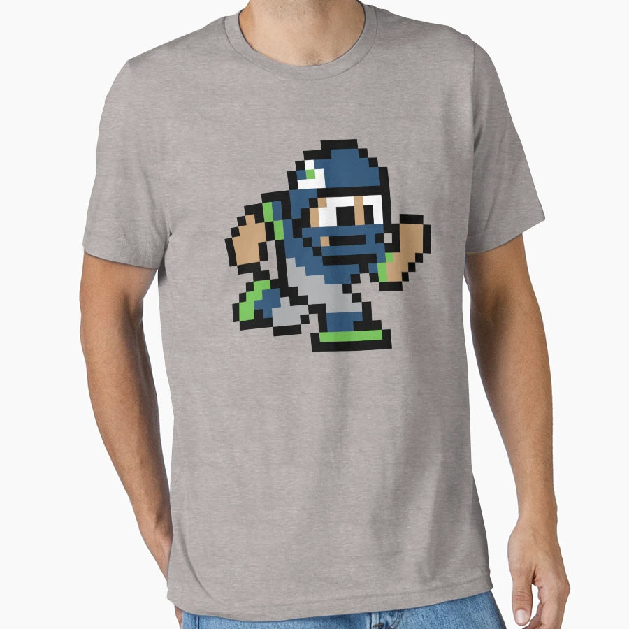 8 Bit Player Seattle Seahawks T-Shirt - Novelty Apparel Men Women - T-Shirt, Sweatshirt, Hoodie