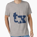 Tx Blue T-Shirt - Aesthetic Graphic for Adults - T-Shirt, Sweatshirt, Hoodie