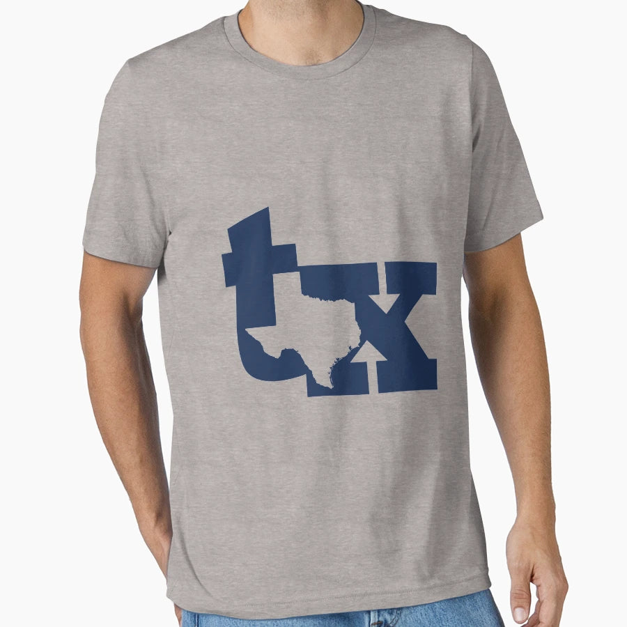 Tx Blue T-Shirt - Aesthetic Graphic for Adults - T-Shirt, Sweatshirt, Hoodie