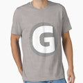 Letter White G T-Shirt - Graphic Print Unisex - T-Shirt, Sweatshirt, Hoodie