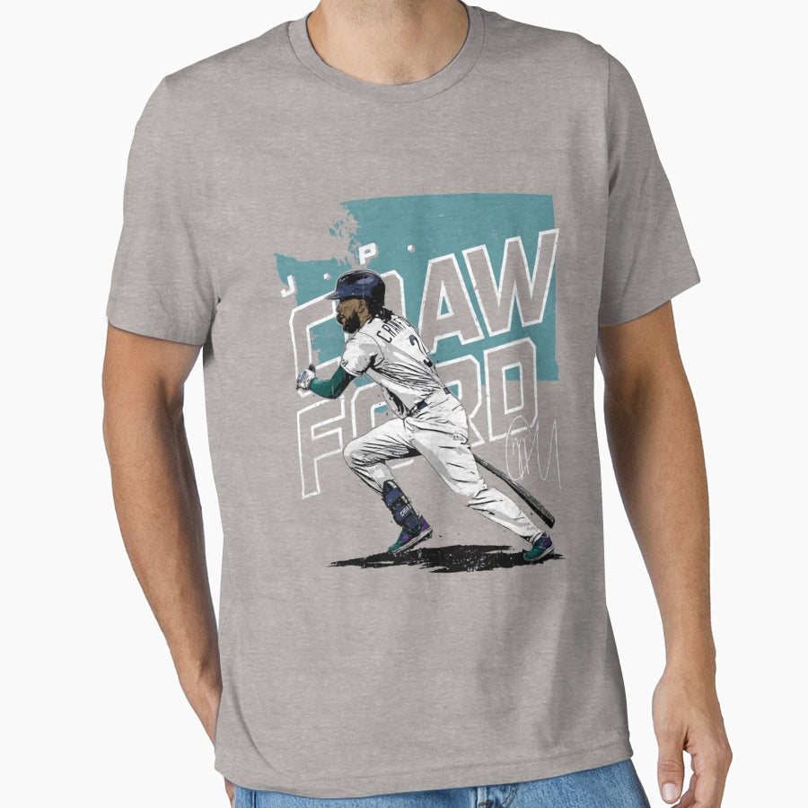 J P Crawford Player Map T-Shirt - Unique Graphic for Adults - T-Shirt, Sweatshirt, Hoodie