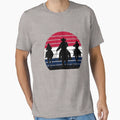 Sunset Cowboy Horse Riding T-Shirt - Minimalist Print Unisex - T-Shirt, Sweatshirt, Hoodie