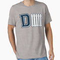 D Fence Blue T-Shirt - Custom Art Print for Adults - T-Shirt, Sweatshirt, Hoodie