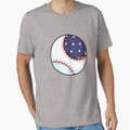 American Flag Baseball T-Shirt - Fun Novelty Design Men Women - T-Shirt, Sweatshirt, Hoodie