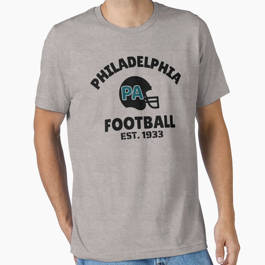 Philadelphia Pennsylvania Football T-Shirt - Trendy Graphic for Adults - T-Shirt, Sweatshirt, Hoodie