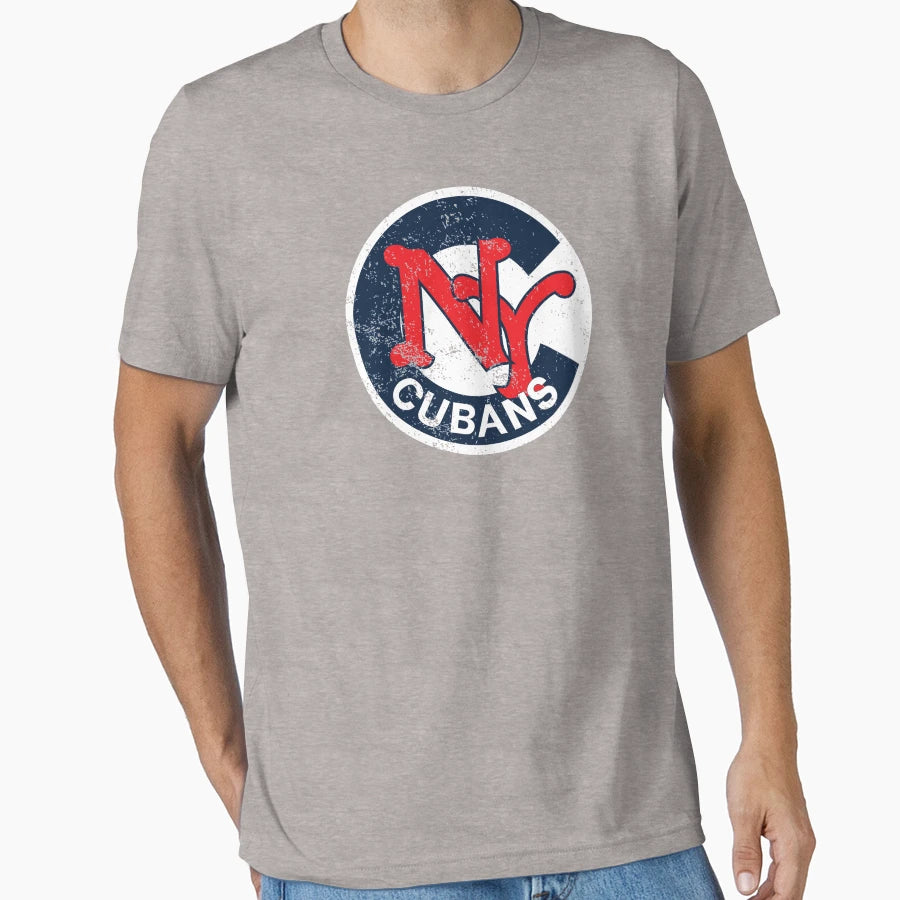 New York Cubans Distressed Circle T-Shirt - Minimalist Print Men Women - T-Shirt, Sweatshirt, Hoodie
