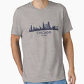 Chicago Illinois City Skyline T-Shirt - Casual Everyday Wear for Adults - T-Shirt, Sweatshirt, Hoodie