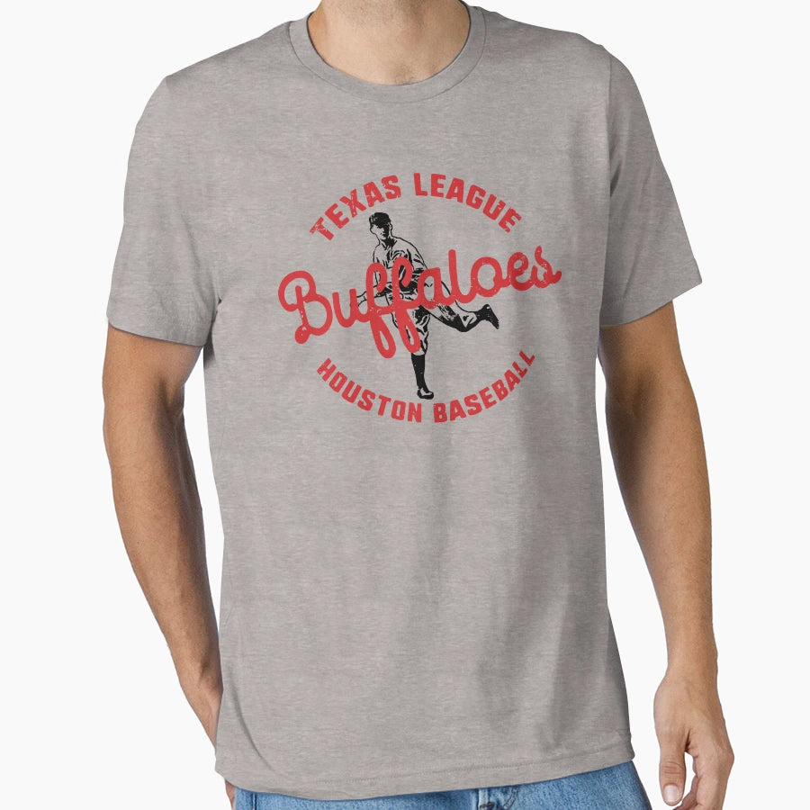 Houston Buffaloes Texas League Defunct T-Shirt - Trendy Graphic Men Women - T-Shirt, Sweatshirt, Hoodie
