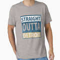 Straight Outta Detroit T-Shirt - Minimalist Print for Adults - T-Shirt, Sweatshirt, Hoodie